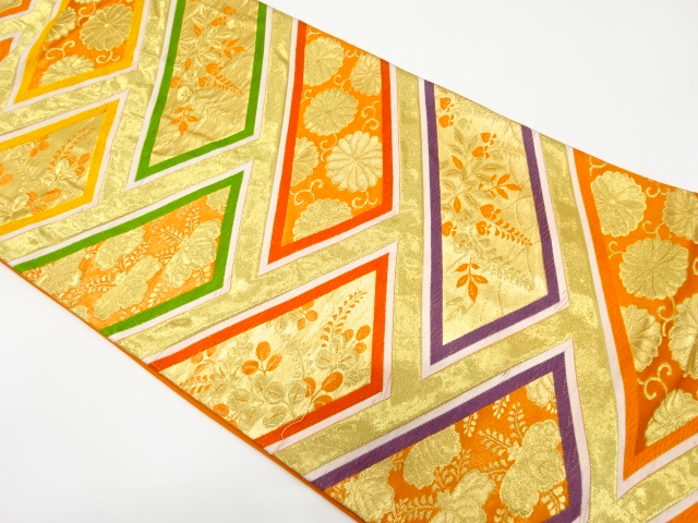 JAPANESE FUKURO OBI / WOVEN HIGAKI PATTERN